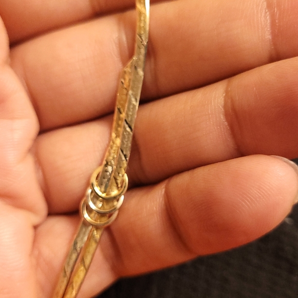 14k Gold Necklace Set with Earrings and Bracelet - Picture 5 of 11